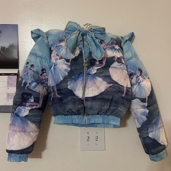 Sugar Thrillz Jackets & Blazers - Sugar Thrillz Blue Lace-Trimmed Ballet Jacket